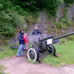 Wystawa militariów przed Kompleksem "Rzeczka"